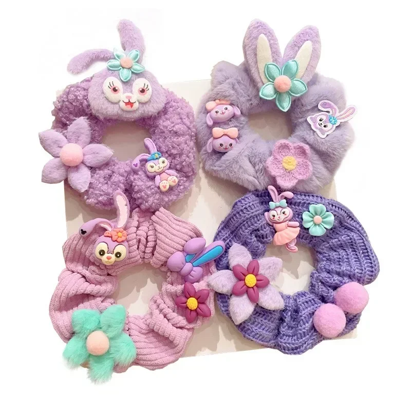 

Disney StellaLou Girl's Large Intestine Hair Band Cartoon Cute Elastic Rubber Band Kawaii Hair Rope Hair Accessories Wholesale