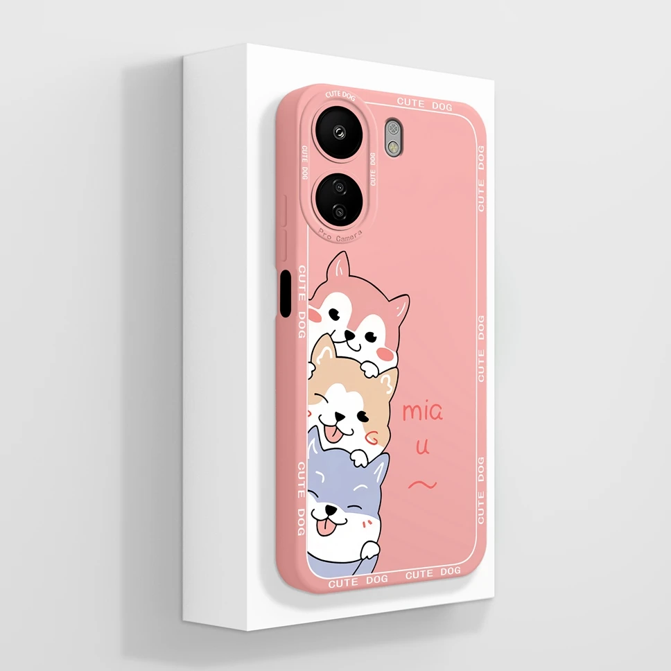 Lovely Girl Smooth Liquid Protective Back Cover s Shell Bumper
