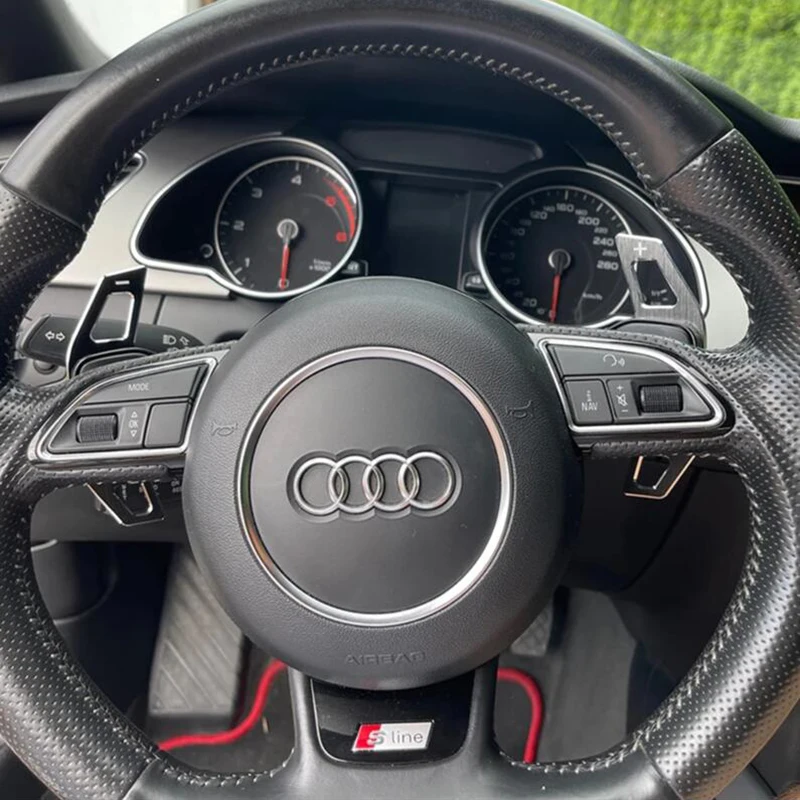 Extensión de palanca de cambios de volante de aluminio para Audi A3 S3 8V A4 S4 A5 S5 B8.5 A6 S6 A7 S7 C7 Q5 Q7