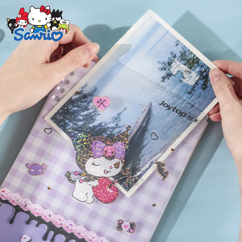 Sanrio a5 b5 Cadernos Kuromi Cinnamoroll Notepad Diário Semanal Agenda Planejador Folhas Soltas Livro Papelaria Material Escolar Pcs - Imagem 4