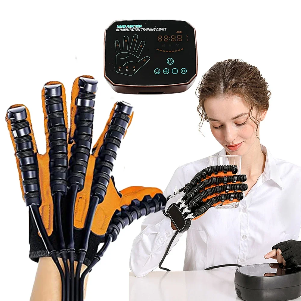 

Hand Rehabilitation Robot Gloves Trainning glove Equipment for Stroke Hemiplegia Hand Function Recovery Finger Trainer Device