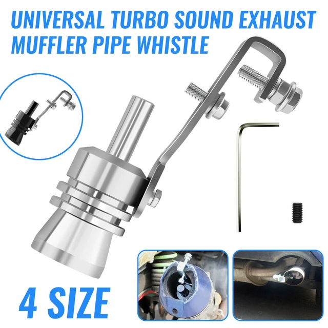 Universal Car Turbo Sound Whistle Muffler Exhaust Pipe Whistle Fake  Simulator Whistle Auto Replacement Parts Car Styling - AliExpress