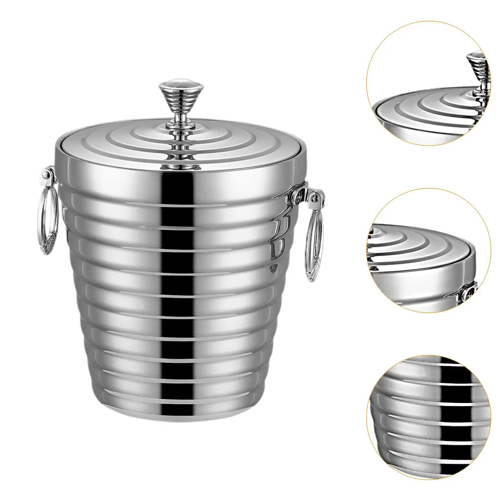 Metal Ice Bucket Champagne Bucket Cooler Bucket for Cocktails Camping Picnic Metal Ice Bucket Champagne Bucket Cooler Bucket for Cocktails Camping Picnic