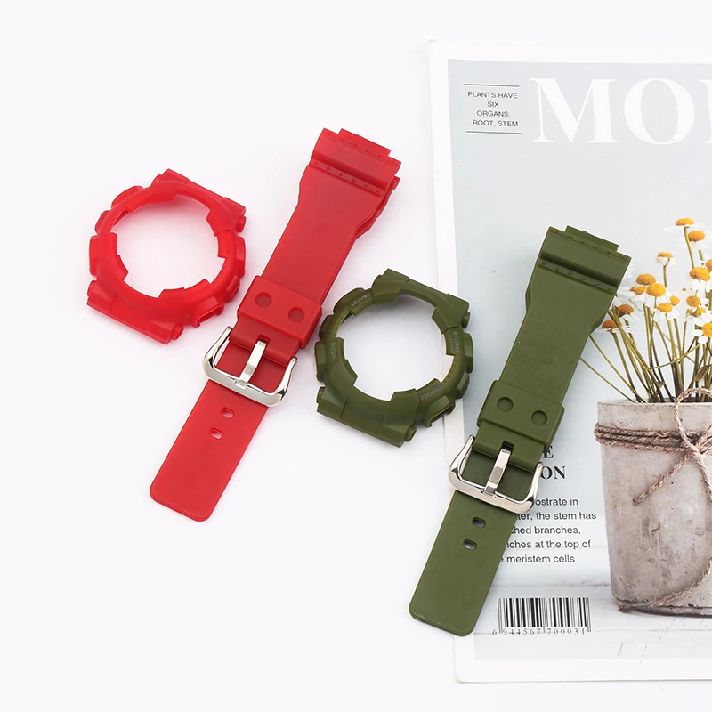 Watch Accessories Resin strap case for Casio G-Shock Gma-s110 s120 s130 s140 Outdoor sports waterproof watch strap Watchband