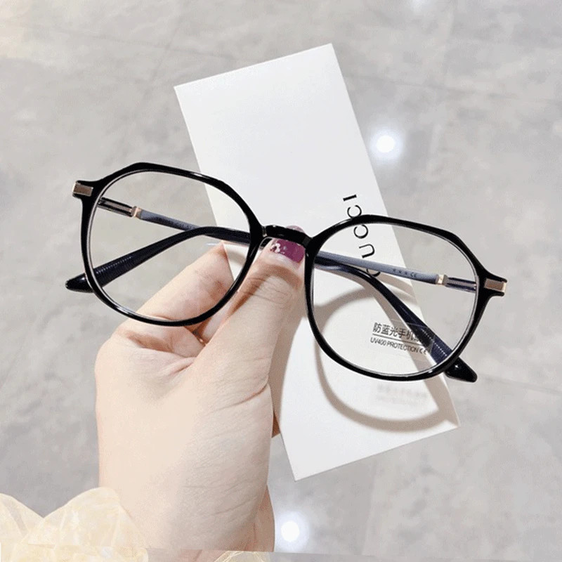 

Anti Blue Light Transparent Computer GlassesWomen Men Frame Round Eyewear Blocking Glasses Optical Spectacle Eyeglass