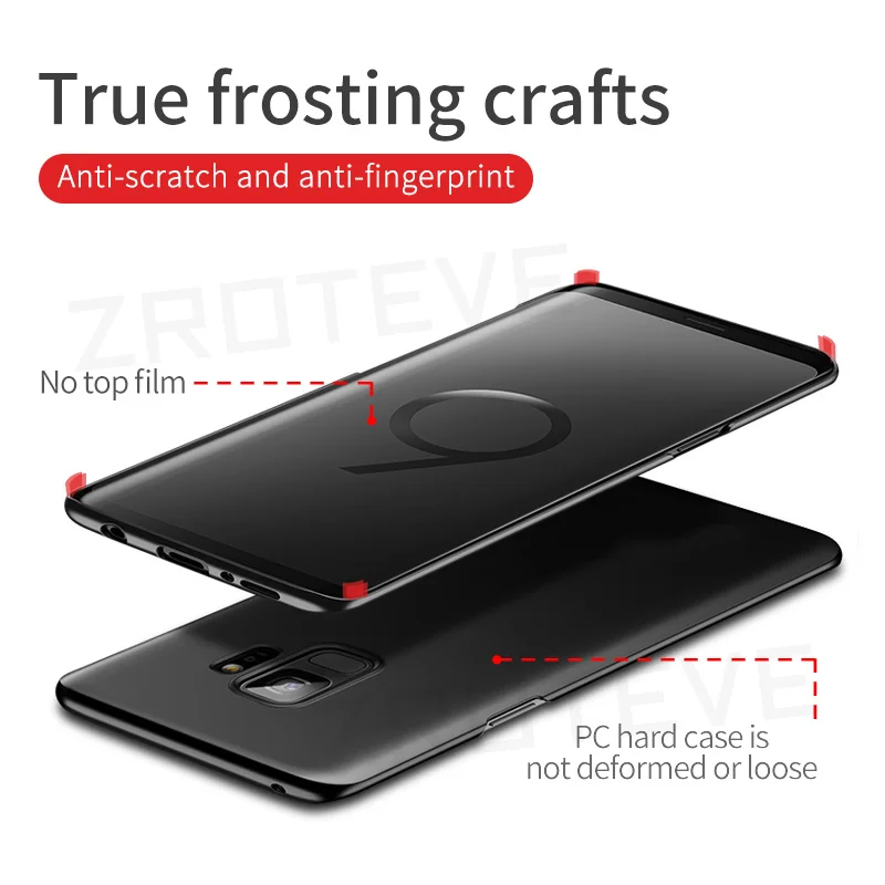 Phone Case For Samsung Galaxy S8 S9 Cases ZROTEVE Slim Coque for Samsung S8 S9 Plus Phone Case Hard PC Cover for S 8 S 9 Plus Funda phone case leather phone case phone protector cover magnetic case magsafe case