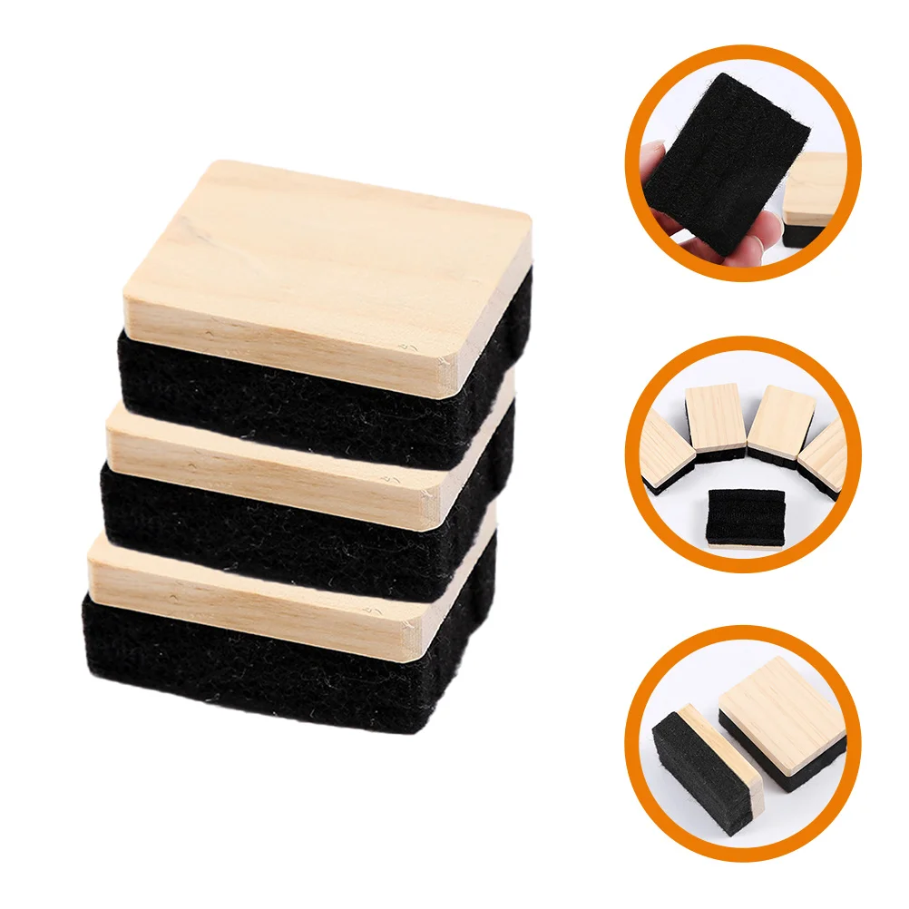 3 Pcs Dry Board Erasers Blackboard Chalkboard Clean Duster Whiteboards for Wooden Felt Office Campus 5
