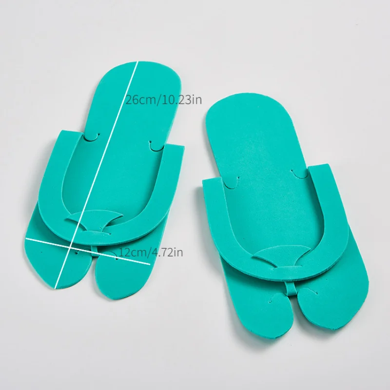 12 Pairs Foot Uv Gel Polish Cover Disposable Shower Sand Pedicure Beach Foam Flip Flops Foot Care Beauty Slippers Universal
