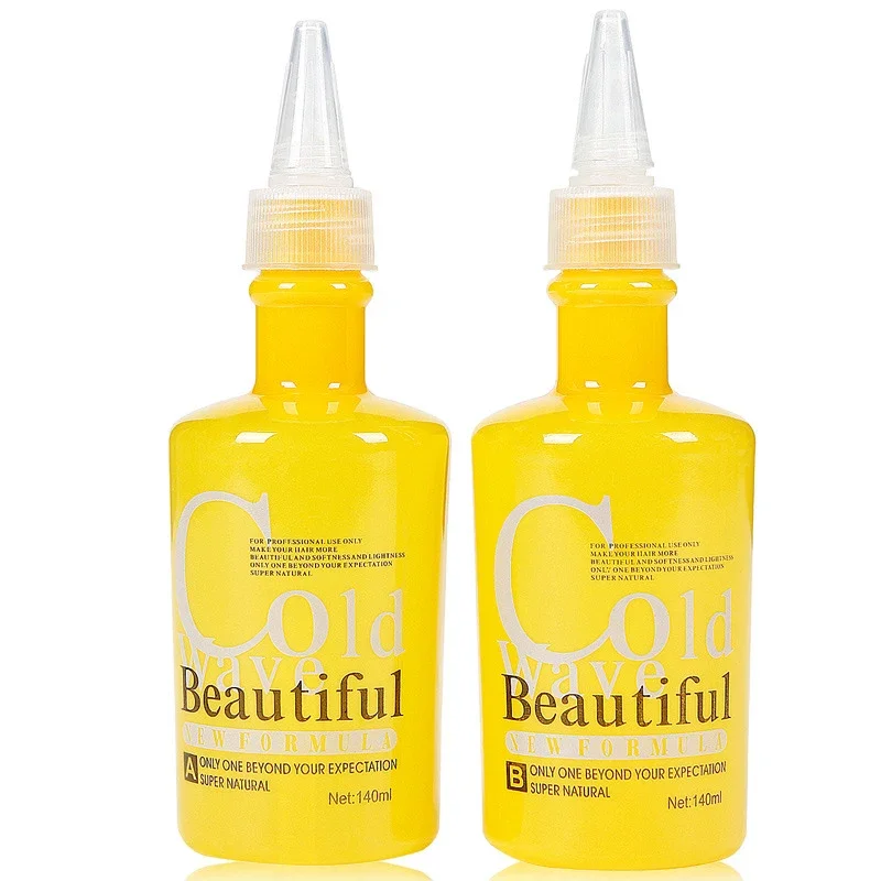 120mlX2pcs Permanent Perming Liquid Cold Wave Hair Lotion Not Hurt The Hair Water Wavy Pear Head Texture Perm Cream
