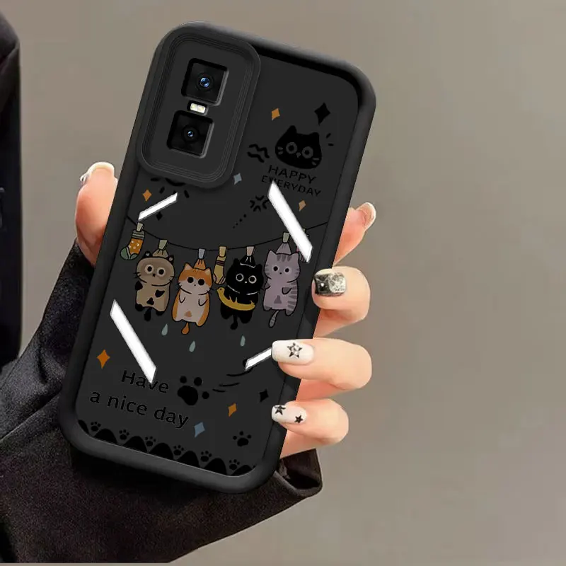 Cartoon Cat Soft Silicone Shockproof Protective Case