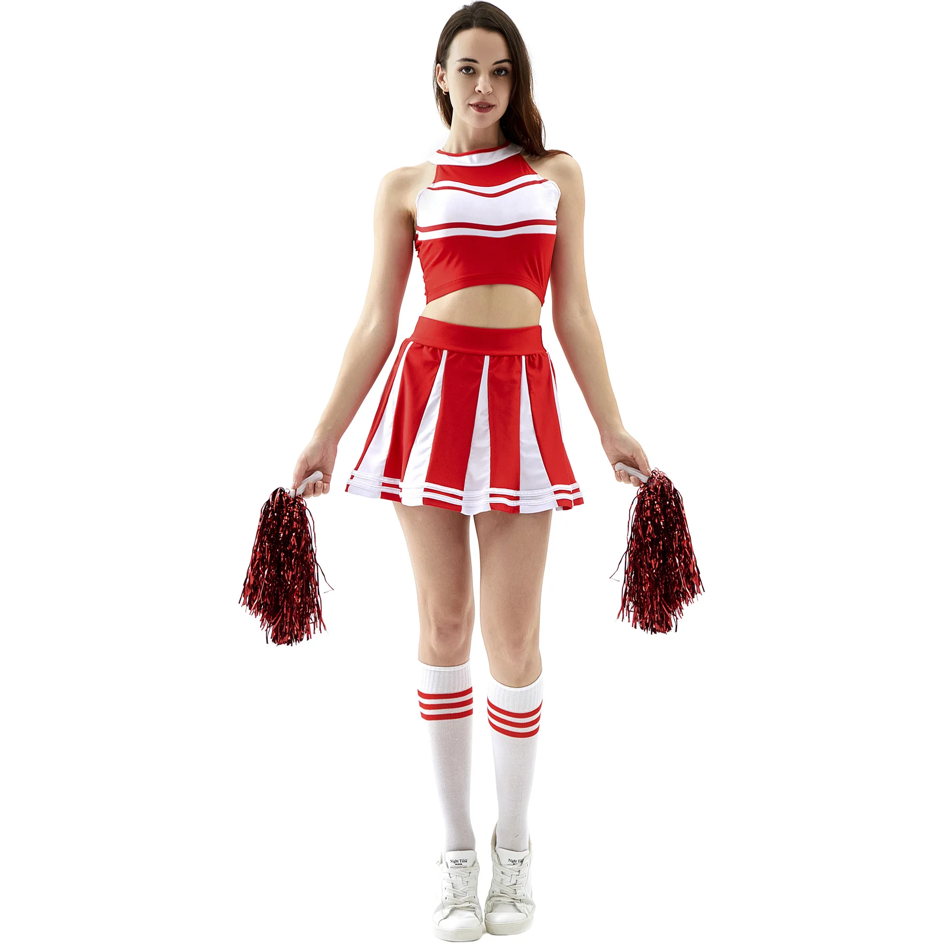 S-XL Cheerleading Co stume Pleated Skirt Cheerleading Costume Performance Costume Uniform