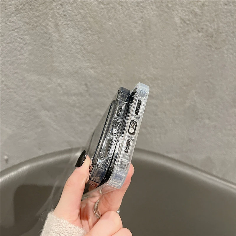 Clear Shockproof Soft Wallet Case with Transparent Card Slot