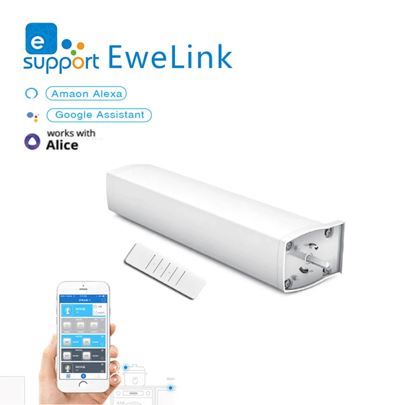 สมาร์ทอัจฉริยะ Wifi ผ้าม่านมอเตอร์สำหรับ Ewelink App,สมาร์ทโฮมรีโมทคอนโทรลไร้สาย Works Yandes Alice/Alexa/Google Home 1