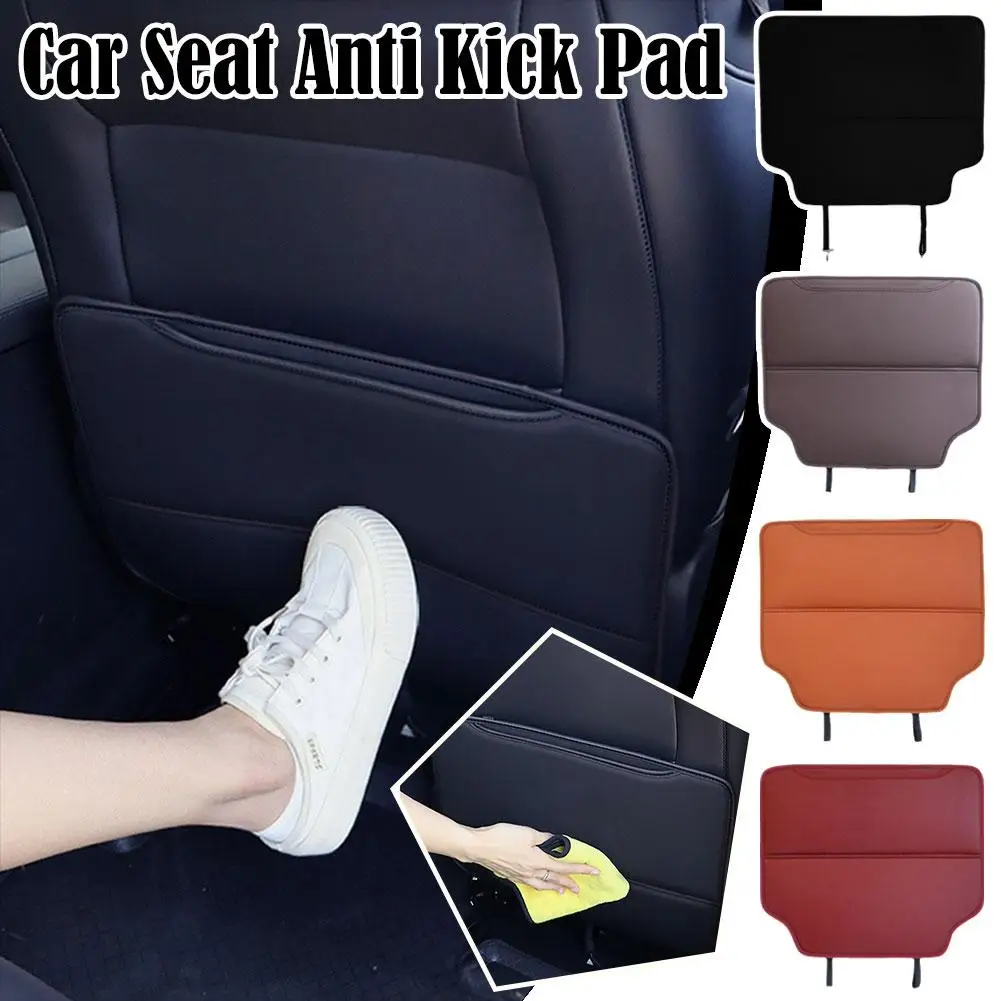 High Quality Car Seat Kid Protector PU Leather Car Seat Back Cover Protector for Kids Waterproof Seat Back Anti Kick Mat Pa T6V2