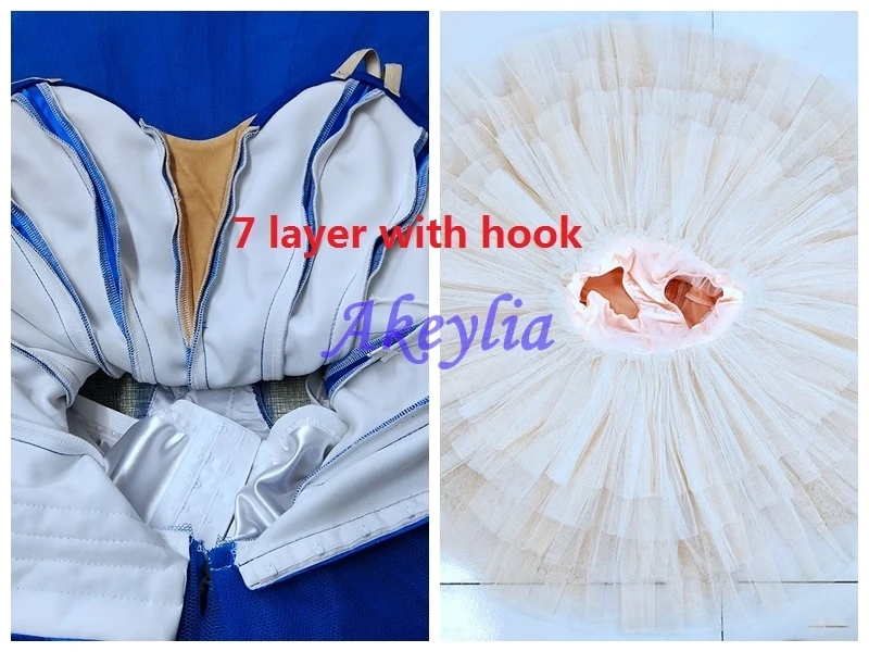 Akeylia ワインレッドプロフェッショナルバレエチュチュパキータ