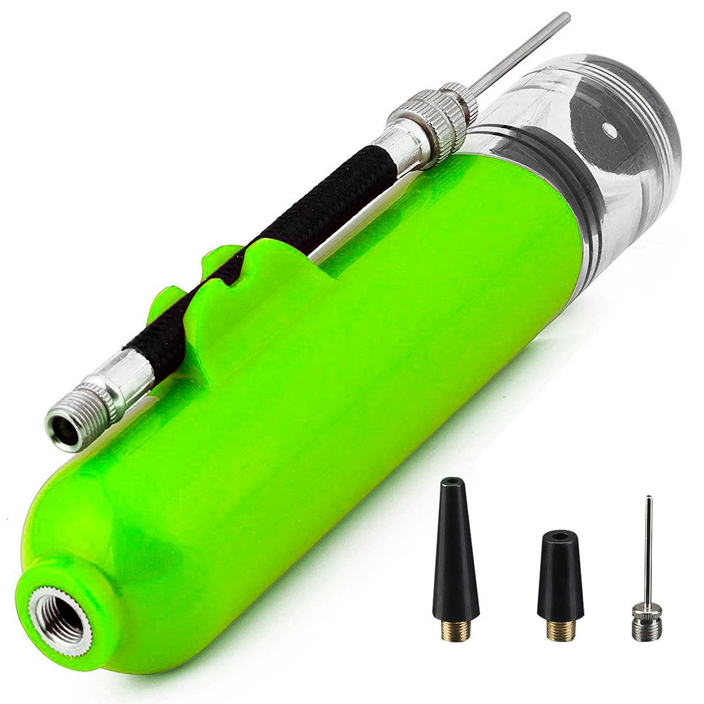 Air Pump Basketball Inflator Black/Red/Yellow/Bule/Green Mini Ball Pump Needle Nozzle Portable Sport Balls 100g