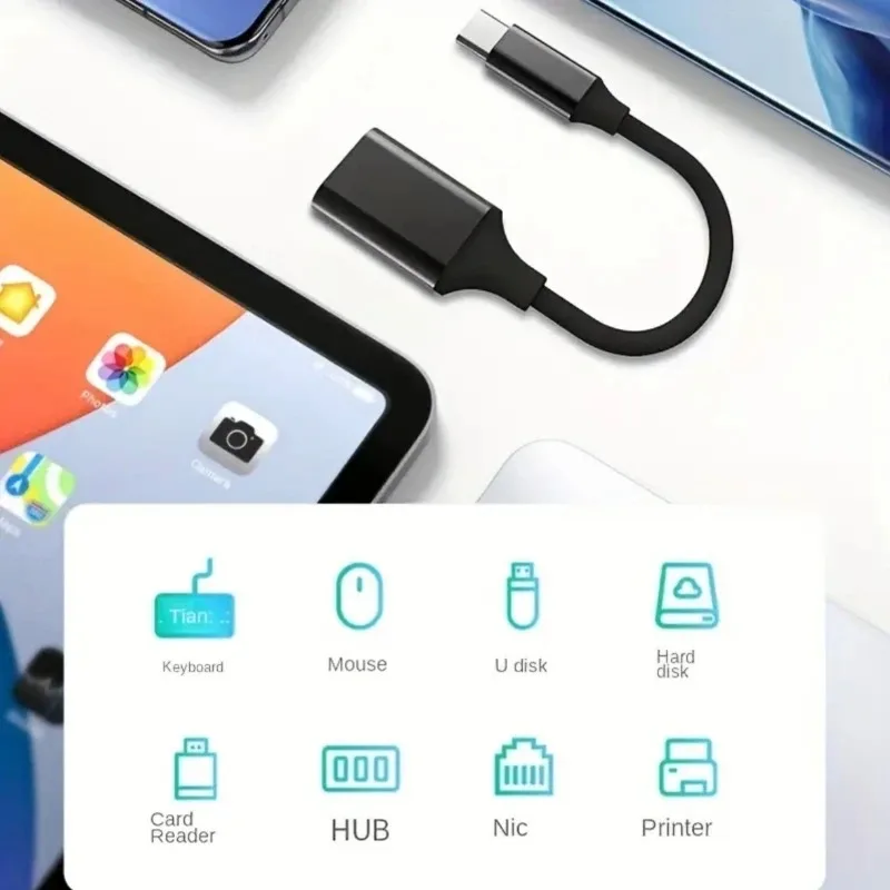 รูปสินค้า อะแดปเตอร์ USB-C แปลงสายชาร์จ ข้อมูล สำหรับมือถือ แล็ปท็อป