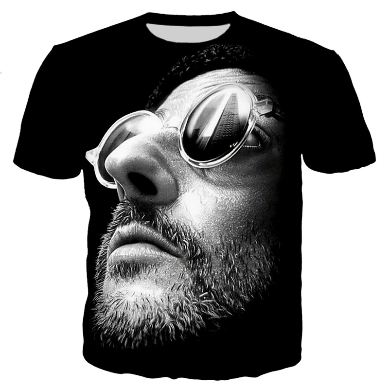 

Men T Shirt Classic Movie The Professional LEON Printed T-Shirt Unisex Fashion Casual Short Sleeve Round Neck Harajuku y2k Tops