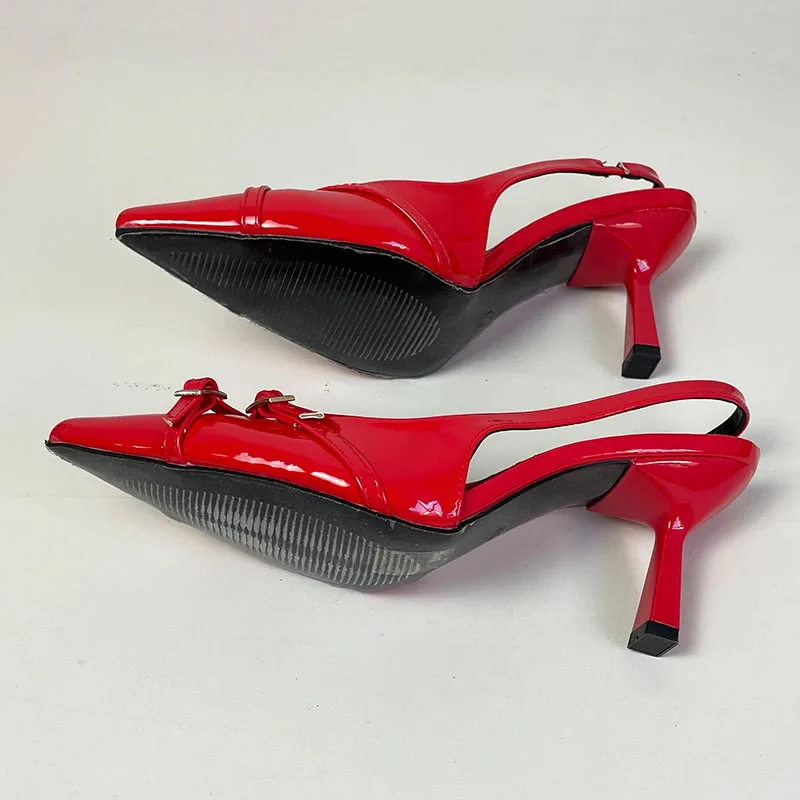 Big Size 43 Footwear Elegant Women Thin Heels Pumps Shoes Female Slides Fashion Pointed Toe Ladies High Heels Sandals Shoes 4