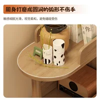 Wooden Corner Storage Bedside Table Simple Modern Multi-Layer Side Table Nightstand Cabinet Standing Bookcases Home Living Room 6
