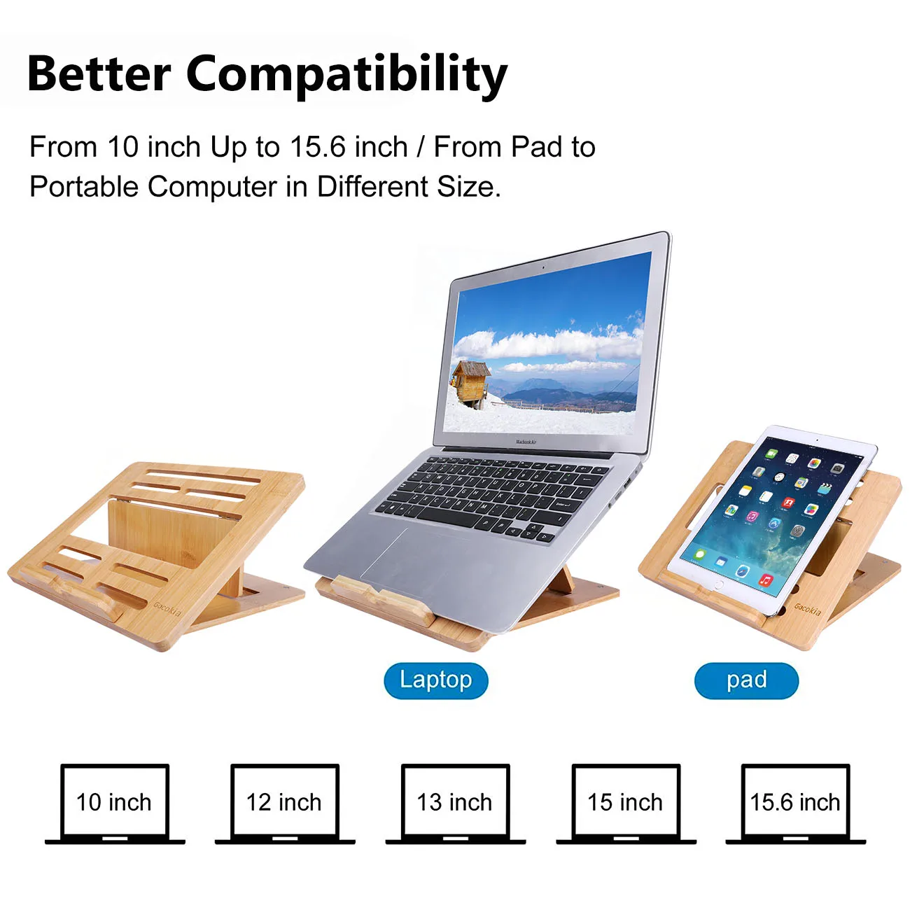 Holder, 4 ângulos, Cooler Stand para Macbook e Tablet