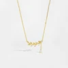 ANDYWEN 925 Sterling Silver Gold Leafs Zircon CZ Pendant Necklace Long Chain Women Drop Fine Jewelry 2023 Crystal Luxury Jewelry 2