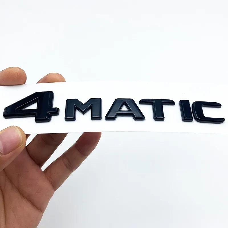 메르세데스 벤츠 A B C E G S ML SL CL GLA CLA 클래스 AMG 4 MATIC 4 MATIC 트렁크 크롬 매트 블랙 글자 엠블럼 배지 스티커