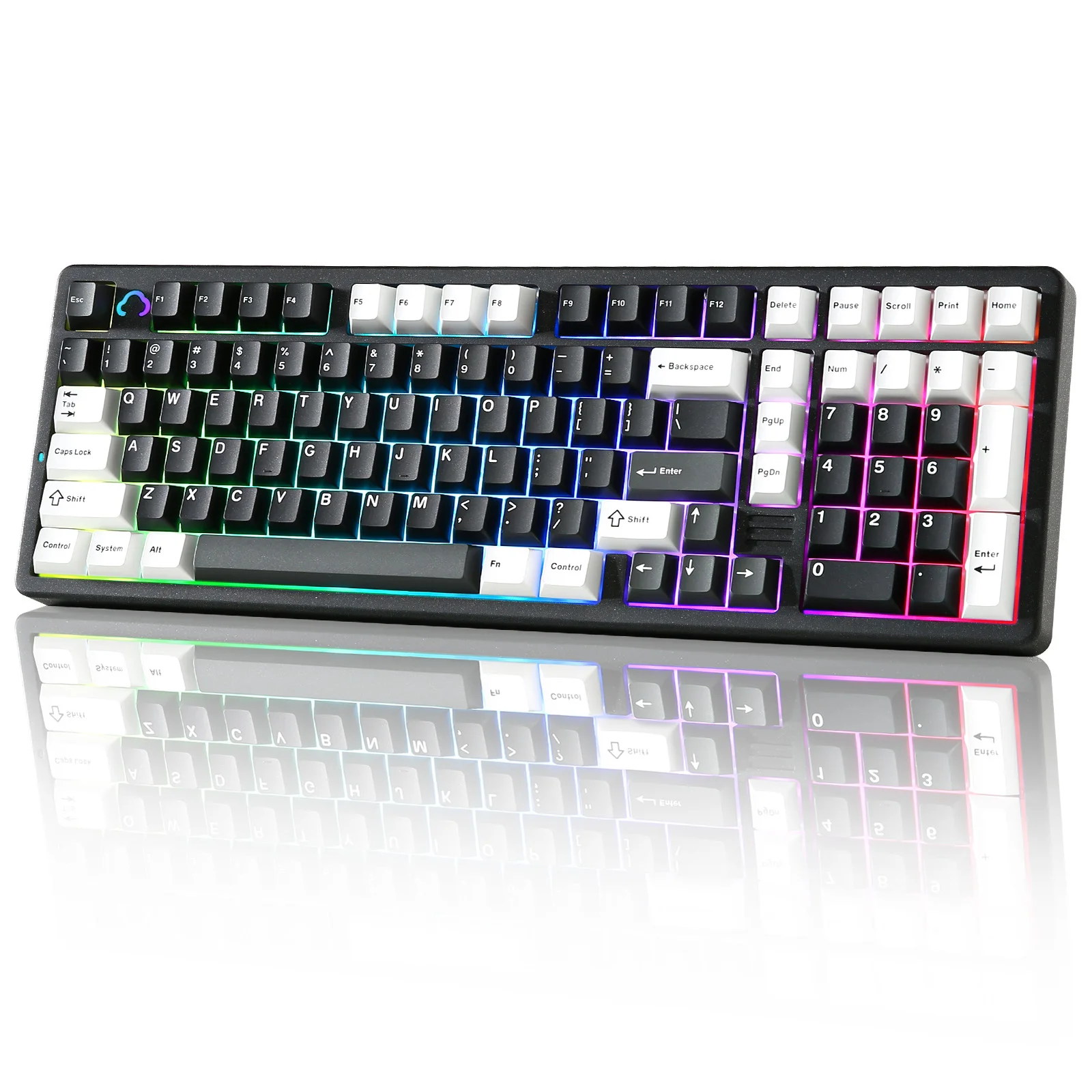 YUNZII AL98 Black Aluminum Mechanical Gaming Keyboard, QMK/VIA