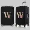 Travel Essentials Luggage Protective Cover Gold Letter Print 18-32 Inches Traveling Accessories Trolley Elastic Suitcase Case 3