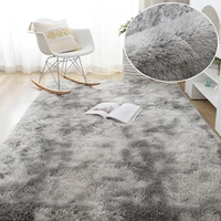 Gray Carpet for Living Room Plush Rug Bed Room Floor Fluffy Mats Anti-slip Home Decor Rugs Soft Velvet Carpets Kids Room Blanket - light grey tie dye, 120x200cm