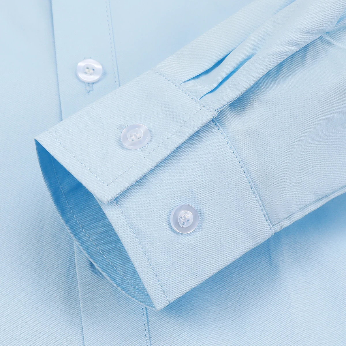 Boys Light Blue Oxford Button-Down Dress Shirt for Special Occasions