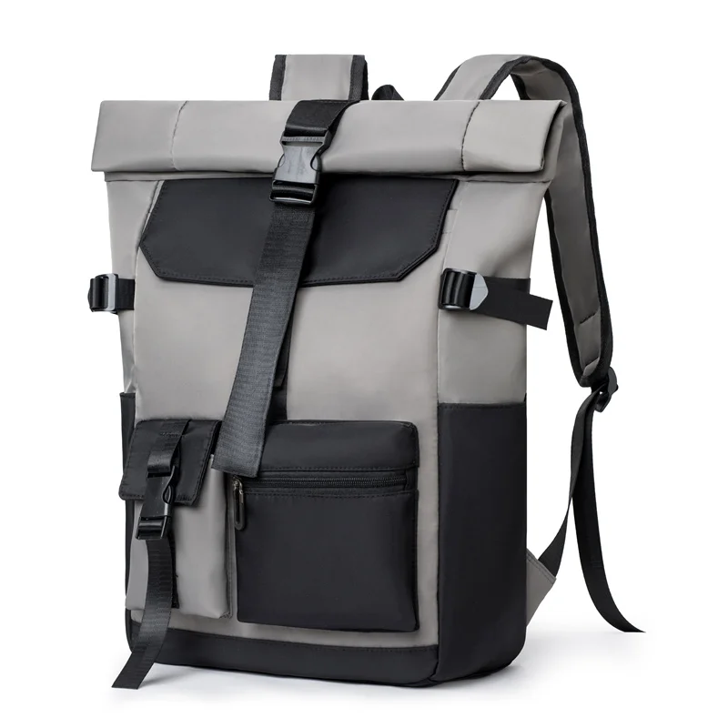 Laptop backpack, large capacity, large bag, adjustable shoulder strap, suitable for travel, daily commuting, and business