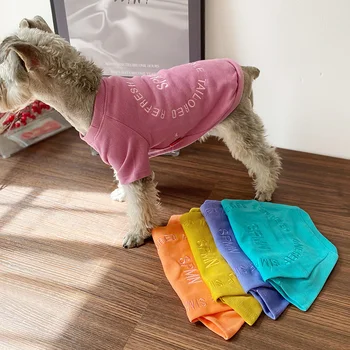 Pet Hoodie Sweater for Small Dogs,  Candy Color Spring Autumn Apparel