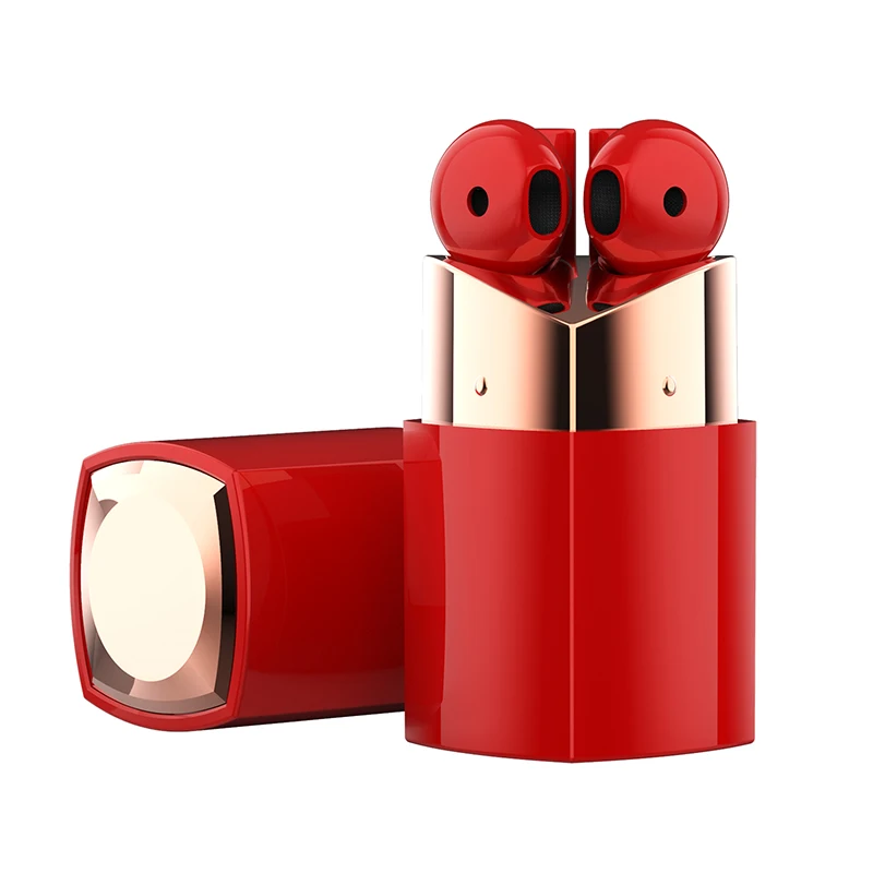 2022 Creative In-Ear Lipstick Earphone Wireless Bluetooth 5.0 Headphones sports Earbuds TWS Headset for xiaomi huawei iOS |