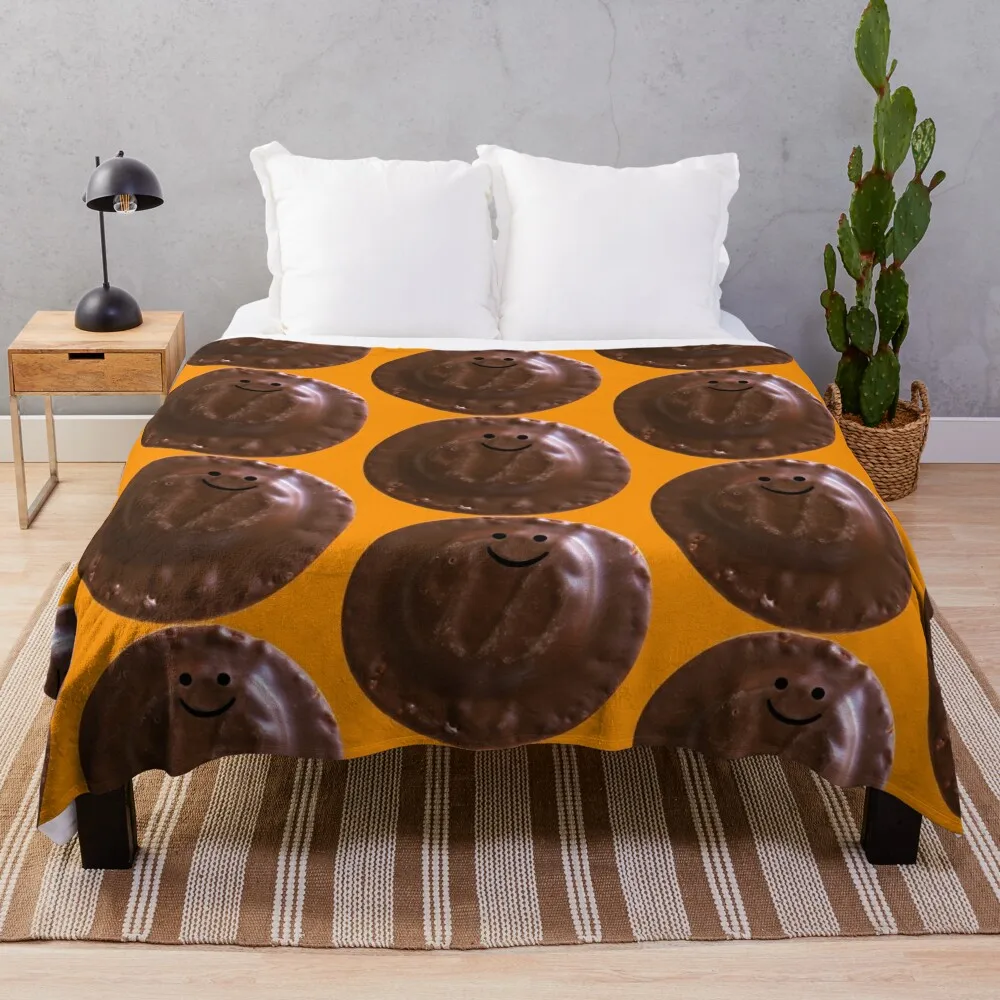 

Gerald the Jaffa Cake (large) Throw Blanket Warm For Decorative Sofa Softest Furry Luxury Thicken Blankets