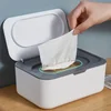 Portable Tissue Storage Box with Lid Dustproof Cover  for Wet Wipes Dispenser Home Office Mask Storage Box Sealed Organizer 1