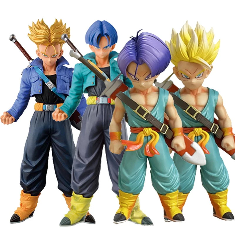 18cm anime dragon ball figures infância troncos goku super saiyan filho  goten pvc figura modelo de ação bonito brinquedo coleção para o presente