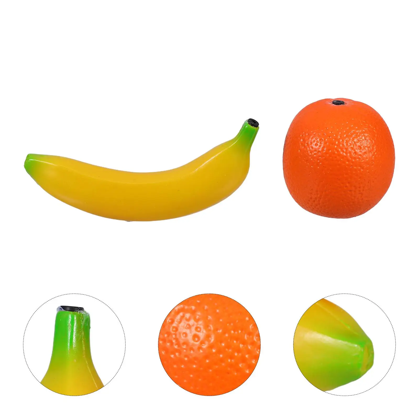 2 Pcs Fruits Simulated Sandbox Music Decor Early Educational Toy Shaker Abs Baby