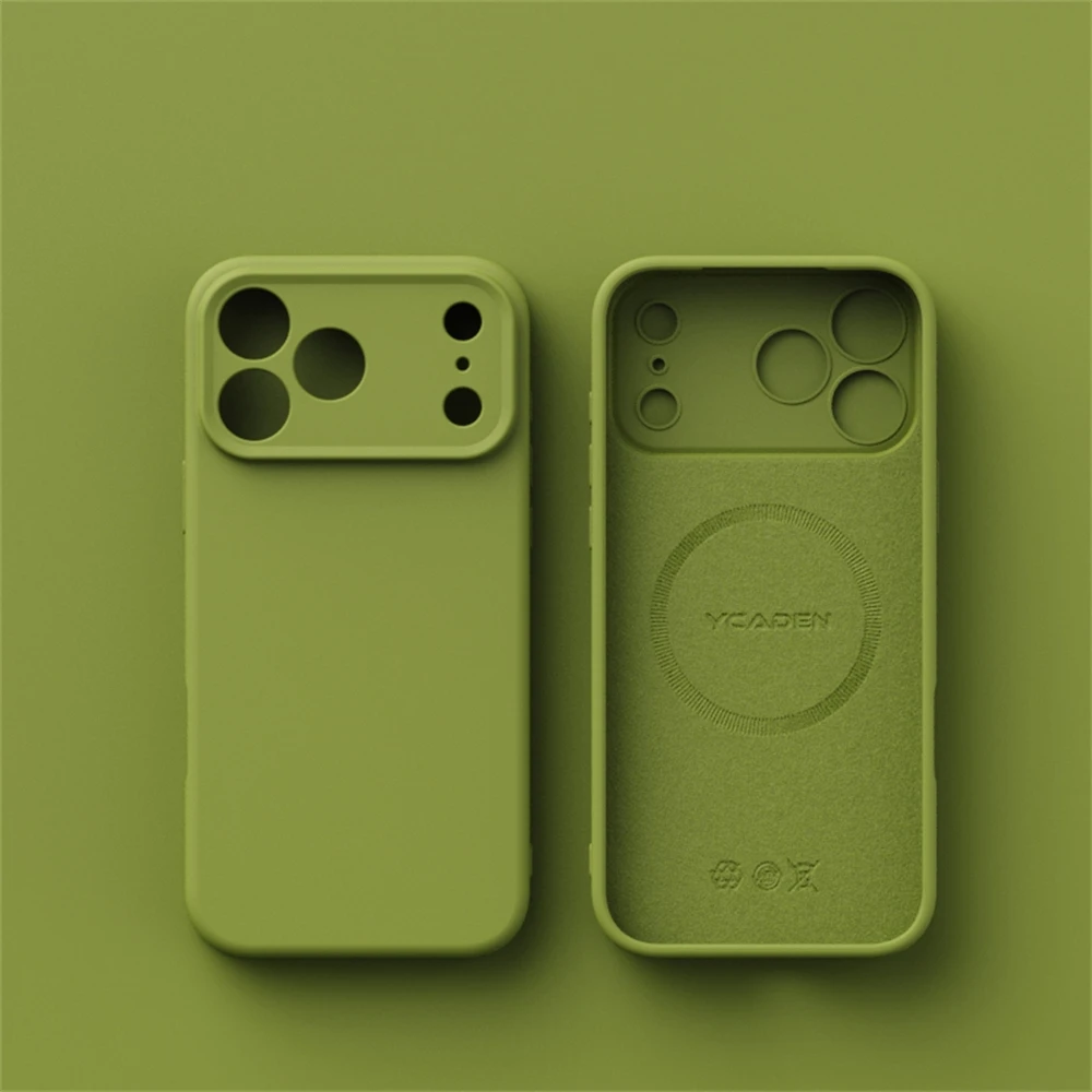Luxury Liquid Silicone MagSafe-Compatible Phone Case with Wireless Charging Capability and Smooth Finish