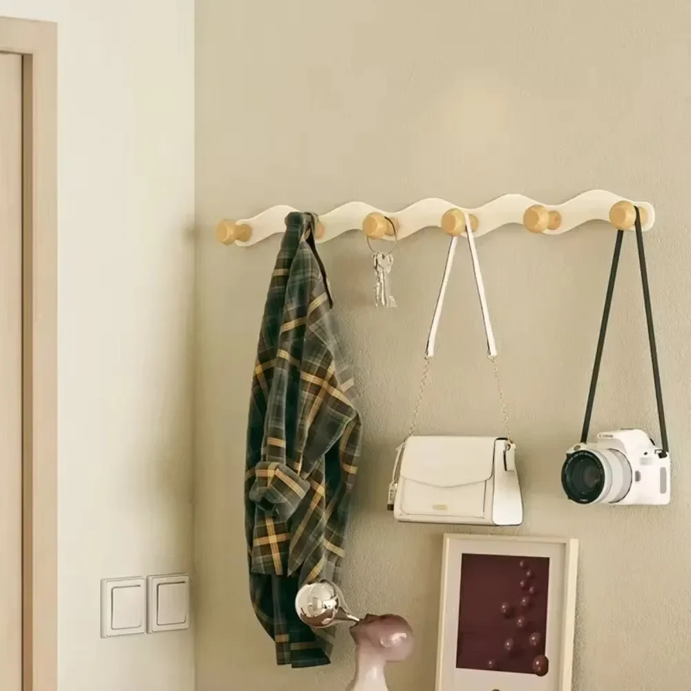 Wall Hook Hanger No Trace Door Hangers Waterproof Simple Wall Mount Coat Rack Save Space Adhesive Household Coat Hooks Hanger