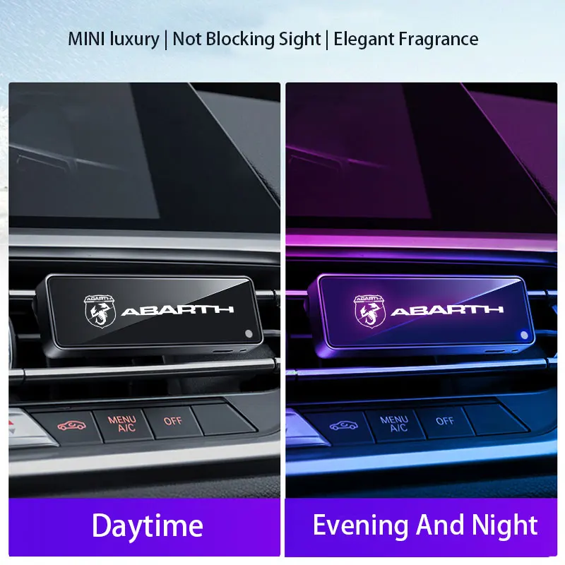 Car Air Outlet Aromaterapia Profumo Incandescente Colorato Led Atmosfera Luce Per Fiat Abarth 595 Abarth 500 Abarth 124 Spider Car