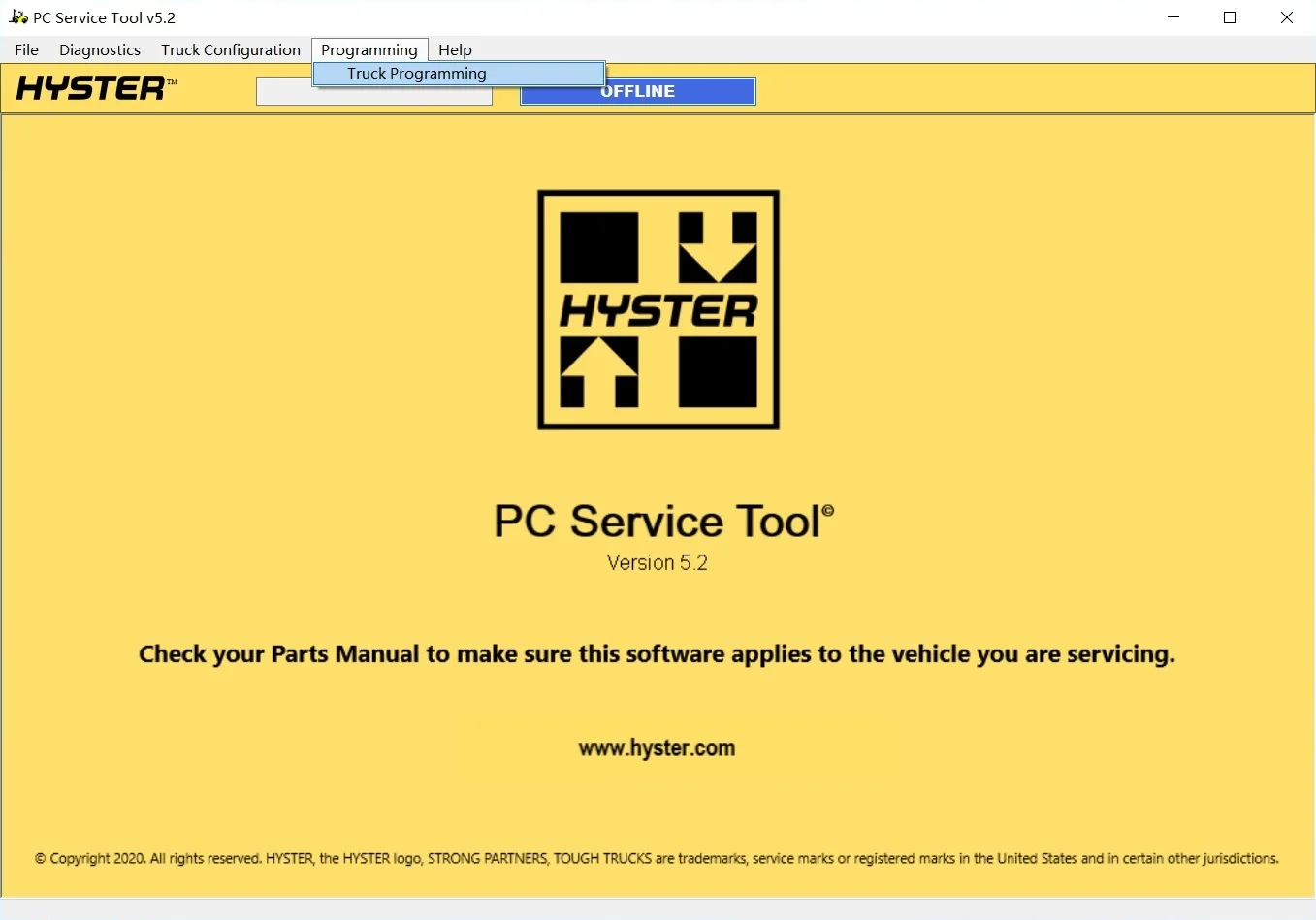 

2023 For Yale and Hyster PC Service Tool 5.2 Diagnostic Software+Unlock KeyGen