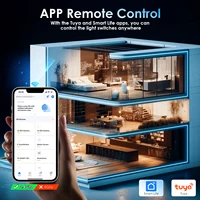 BSEED WIFI Click Switches Wall Smart Click Light Plastic Switches Yellow Backlight Plastic Frame EU Standard Tuya APP Switch - Image 2