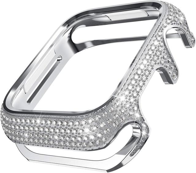 Watch case for Apple watch case 45mm 44mm 40mm iWatch 7 6 5 4 SE Luxury diamond protective cover for series 3 42mm shell
