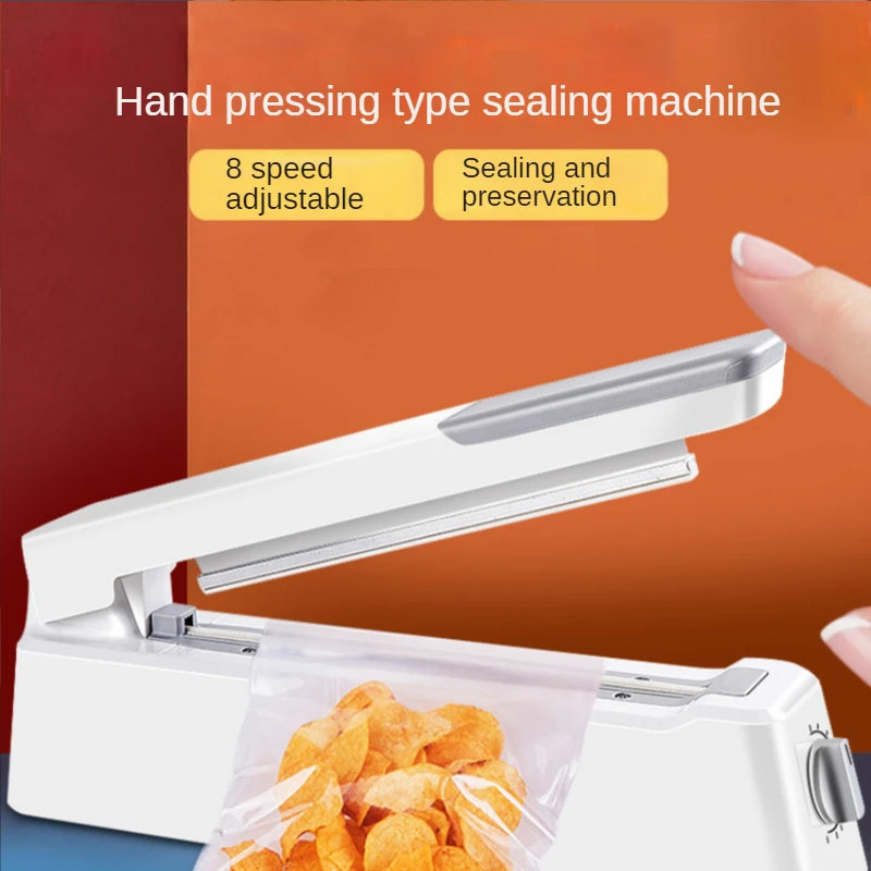 Hand pressure sealing machine small household snack packaging thermoplastic  commercial  tea vacuum supermarket shelves convenience stores bulk ham sausages display small snack racks inclined display racks commercial shelve