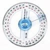 Hot Sale Circular 10cm Plastic 360 Degree Pointer Protractor Rulers Angle Finder for Student Stationery Gift Protractor 2