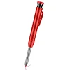 Carpenter Pencil Metal Long Head Deep Hole Professional Engineering Quick Drying Marker Graphite Woodworking Black Red Lineation 5