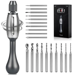 Versatile 21 - in - 1 Screwdriver & Drill: Non - Slip Grip, Magnetic S2 Bits, Quick - Swap Design - Ideal for Jewelry, DIY, Home Projects & More (GOLD)