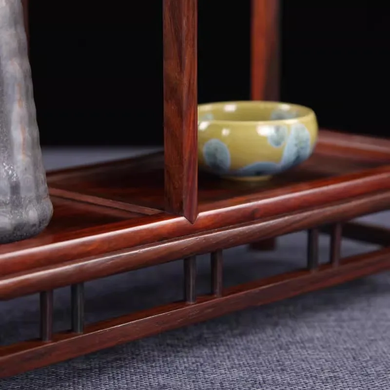 Redwood Bogu Rack, Red Sour Branch Multi Treasure Rack, Solid Wood Tea Set, Tea Rack, Display Rack, Tea Rack, Storage Rack