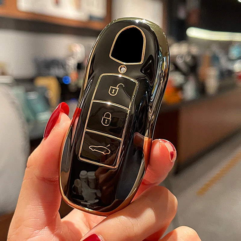 Tpu Car Key Case Cover For Porsche Panamera Cayenne 971 911 981 9ya Macan Boxster 986 987 2019